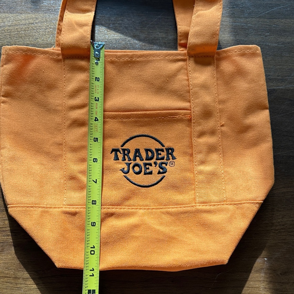 Trader Joe's Orange Tote Bag - Picture 6 of 9
